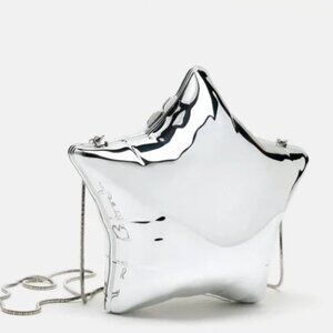 ZARA- Star Box Mirrored Clutch